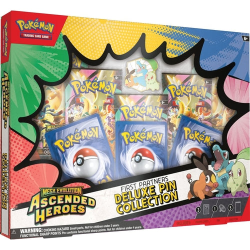 Pokémon TCG: Mega Evolution - Ascended Heroes First Partners Deluxe Pin Collection (Assorted) - PokéBox Australia