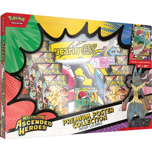 Pokémon TCG: Mega Evolution - Ascended Heroes Premium Poster Collection Box (Assorted) - PokéBox Australia