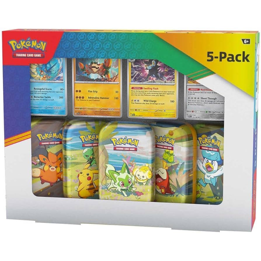 Pokémon TCG: Paldea Friends Mini-Tins 5-Pack - PokéBox Australia