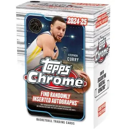 2024/25 Topps Chrome NBA Basketball Value Blaster Box - PokéBox Australia