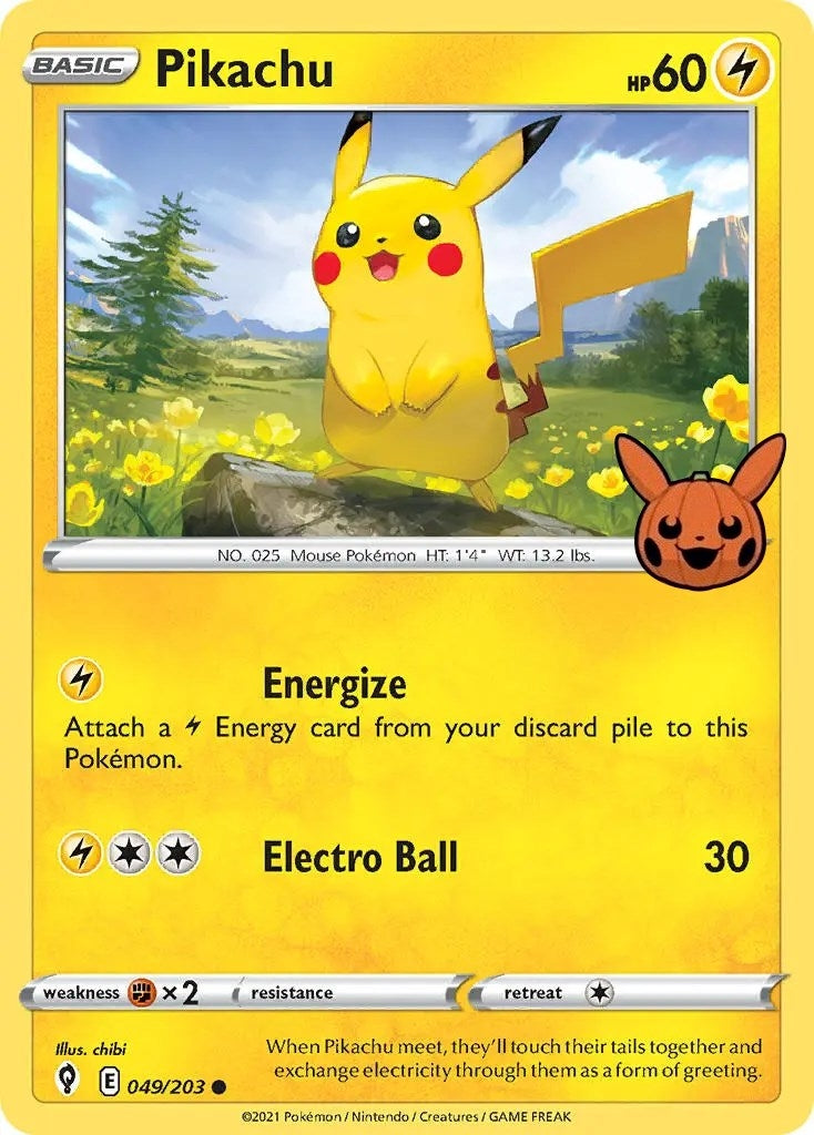Pikachu (049/203) (Trick or Trade BOOster Bundle) - PokéBox Australia
