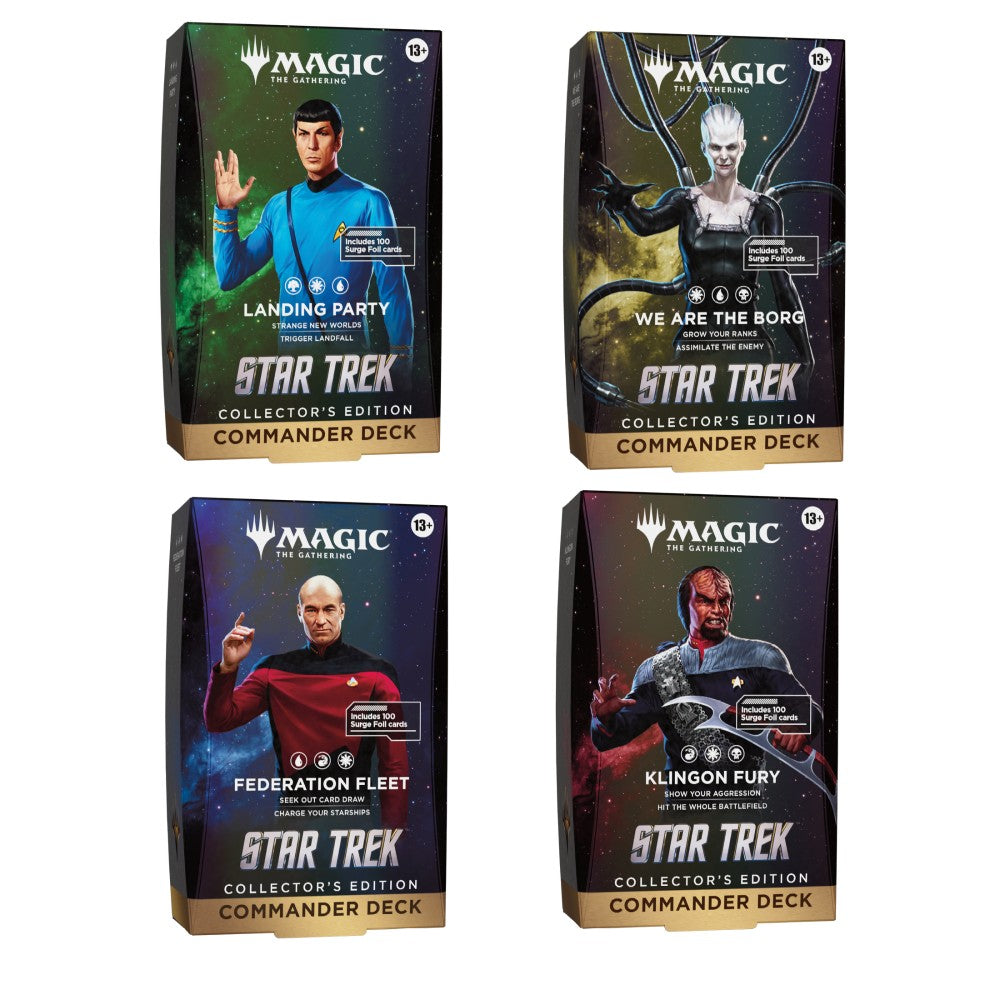 Magic The Gathering: Star Trek - Collector Commander Deck Display