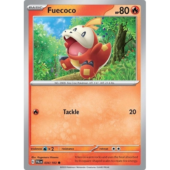 Fuecoco - 034/193 (Summer 2023 Collector Chest) (034/193) (Miscellaneous Cards & Products) - PokéBox Australia