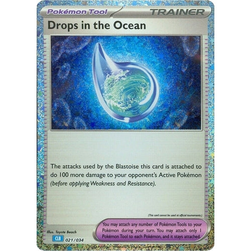Drops in the Ocean (021/034) (Trading Card Game Classic) - PokéBox Australia