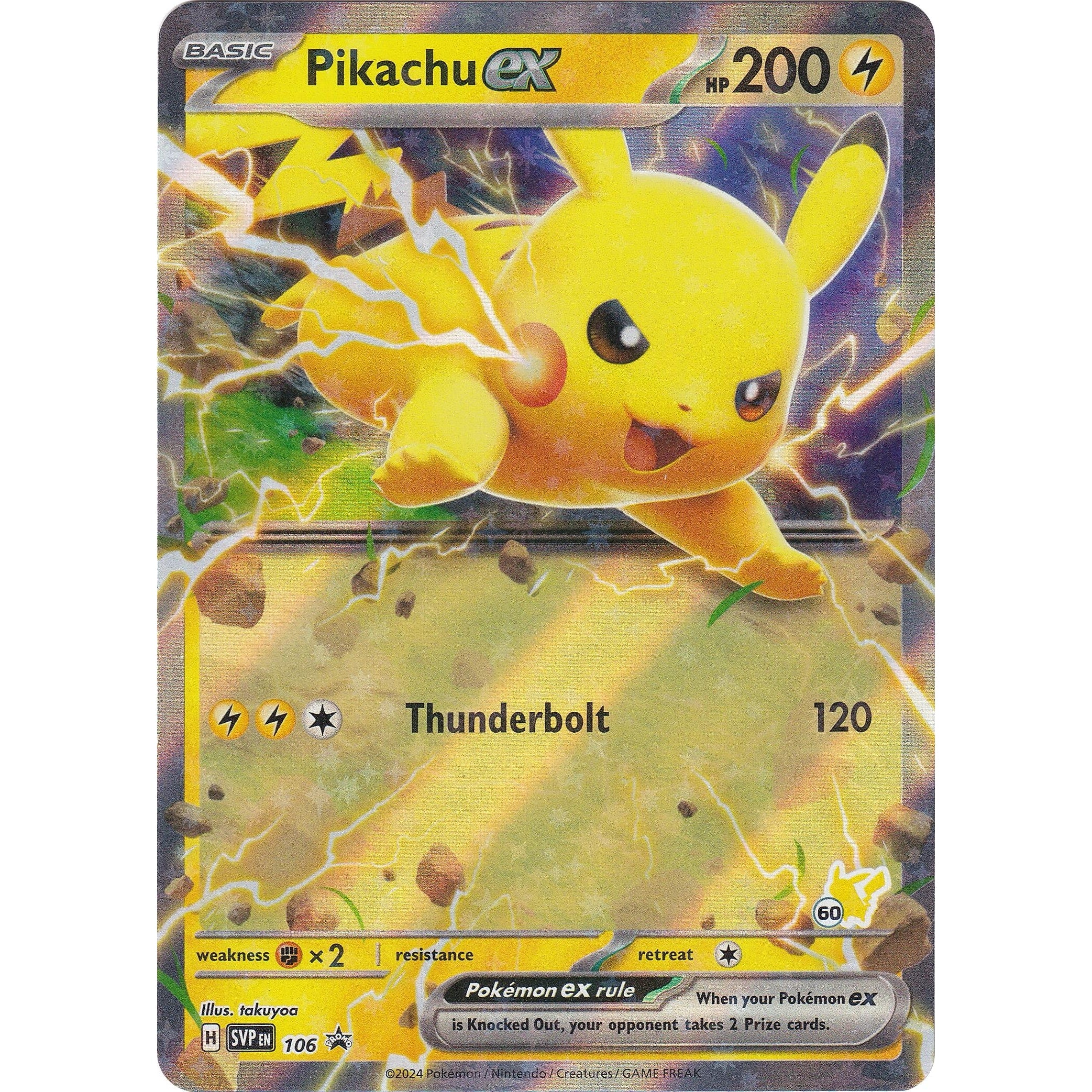 Pikachu ex (Pikachu 60) (106) (Battle Academy 2024) - PokéBox Australia