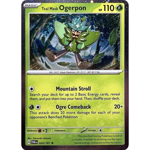Teal Mask Ogerpon (Cosmos Holo) (024/167) (Miscellaneous Cards & Products) - PokéBox Australia