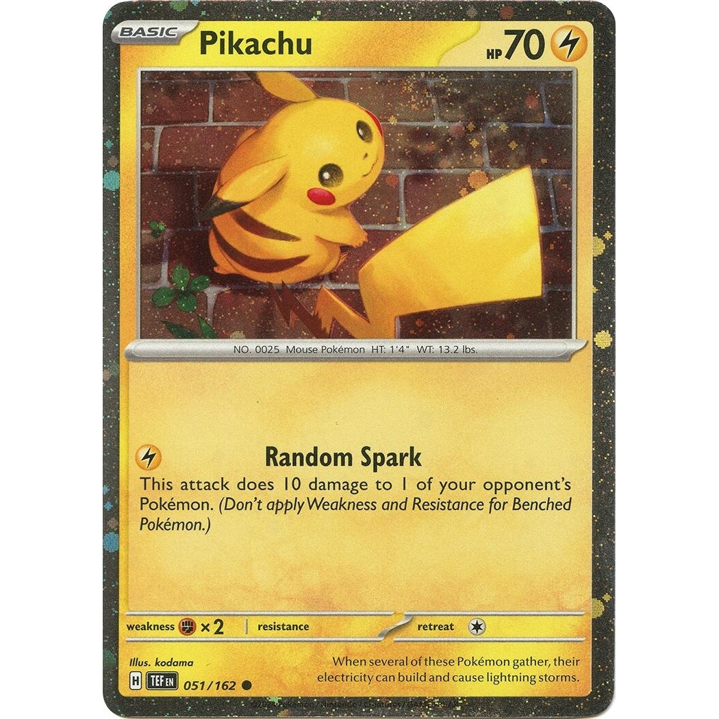 Pikachu - 051/162 (Cosmo Holo) (051/162) (Miscellaneous Cards & Products) - PokéBox Australia