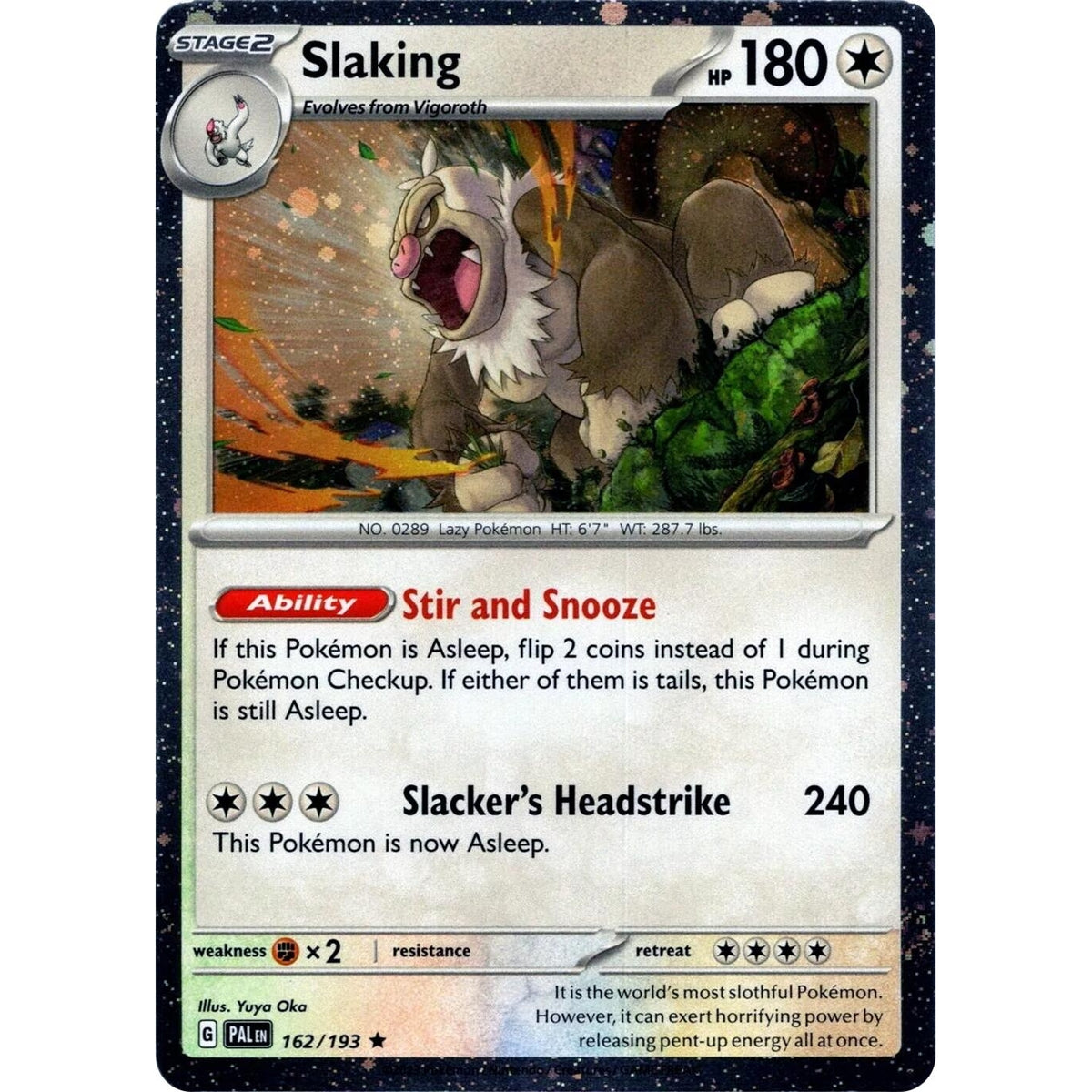 Slaking (Cosmos Holo) (162/193) (Miscellaneous Cards & Products) - PokéBox Australia