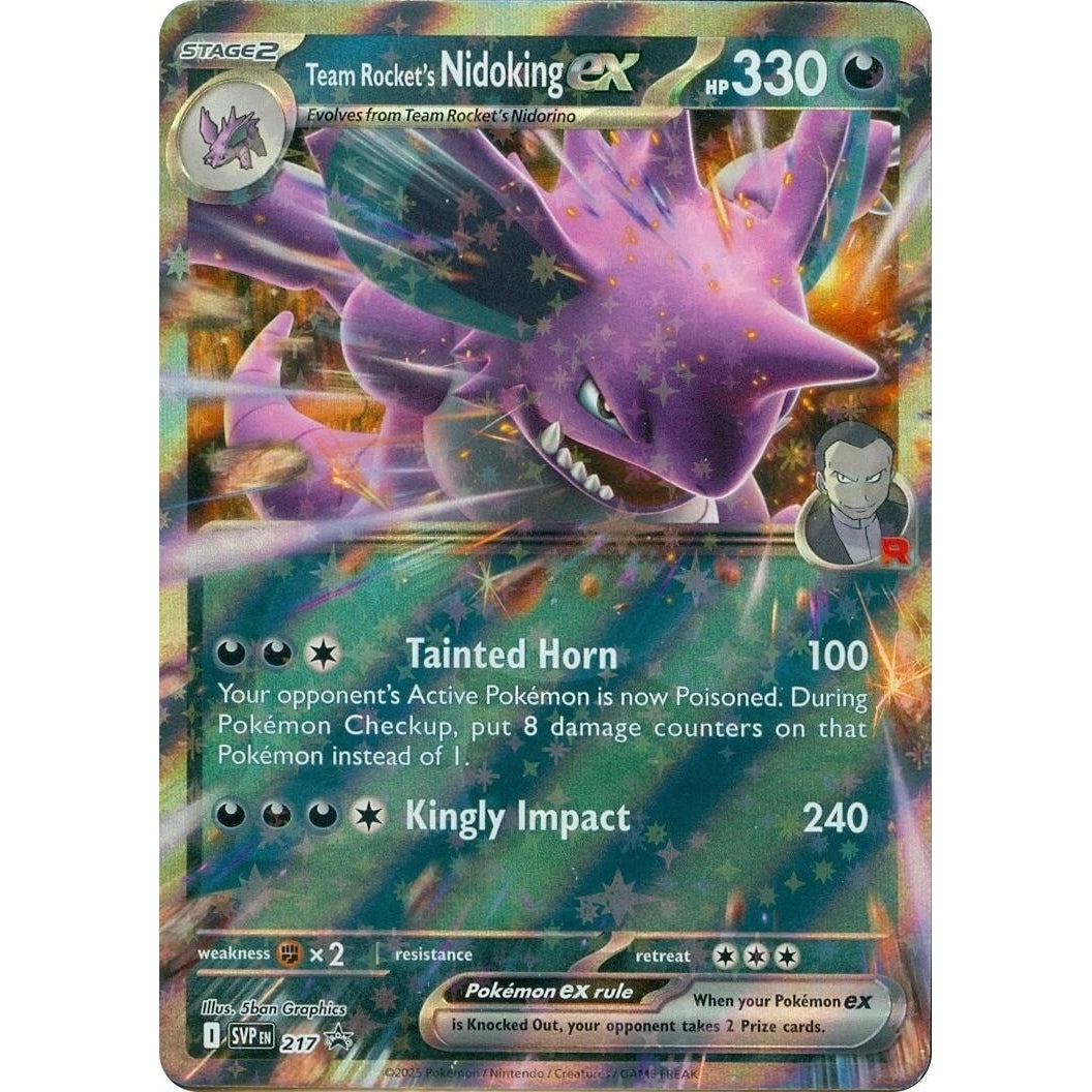 Team Rocket's Nidoking ex - 217 (217) (SV: Scarlet & Violet Promo Cards) - PokéBox Australia