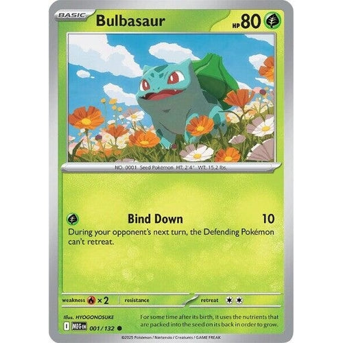 Bulbasaur (001/132) (ME01: Mega Evolution) - PokéBox Australia