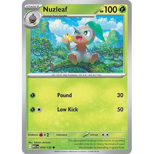 Nuzleaf (014/132) (ME01: Mega Evolution) - PokéBox Australia