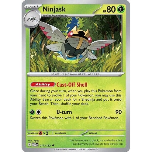 Ninjask (017/132) (ME01: Mega Evolution) - PokéBox Australia