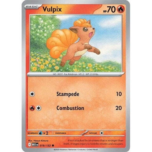 Vulpix (019/132) (ME01: Mega Evolution) - PokéBox Australia