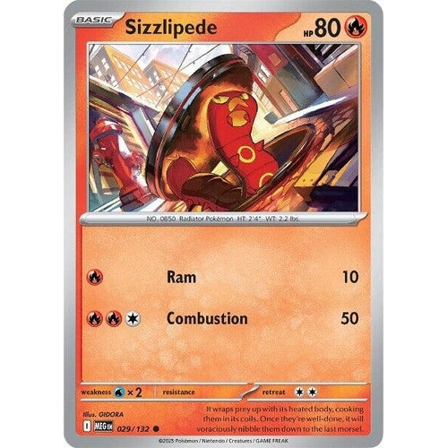 Sizzlipede (029/132) (ME01: Mega Evolution) - PokéBox Australia