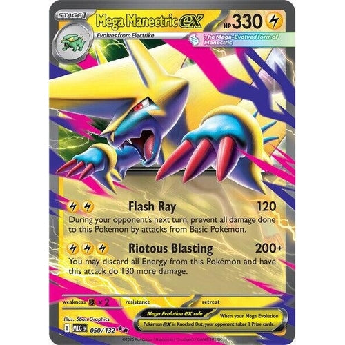 Mega Manectric ex (050/132) (ME01: Mega Evolution) - PokéBox Australia