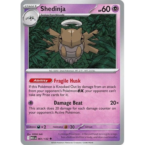 Shedinja (061/132) (ME01: Mega Evolution) - PokéBox Australia