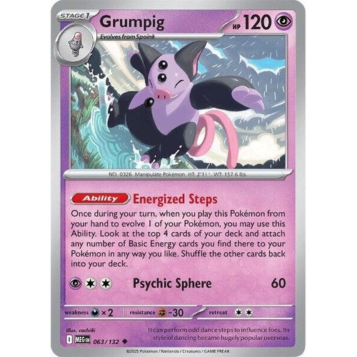 Grumpig (063/132) (ME01: Mega Evolution) - PokéBox Australia