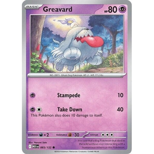 Greavard (065/132) (ME01: Mega Evolution) - PokéBox Australia