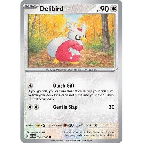 Delibird (105/132) (ME01: Mega Evolution) - PokéBox Australia