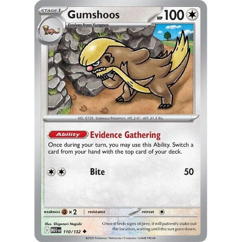 Gumshoos (110/132) (ME01: Mega Evolution) - PokéBox Australia