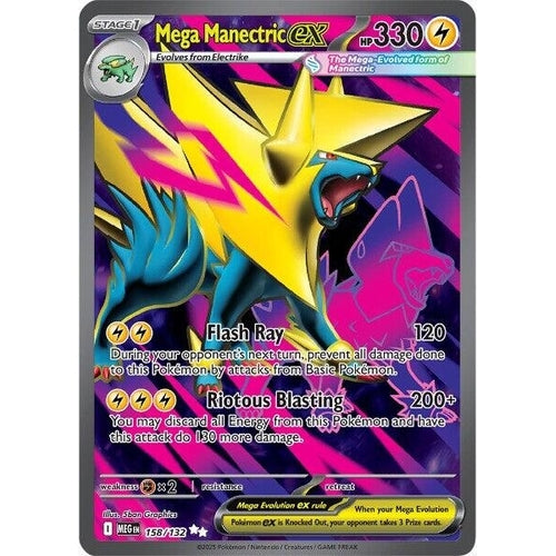 Mega Manectric ex (158/132) (ME01: Mega Evolution) - PokéBox Australia
