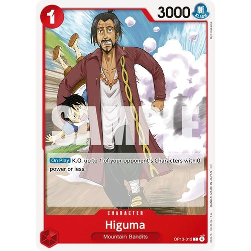 Higuma (OP13-013) (Carrying On His Will) - PokéBox Australia