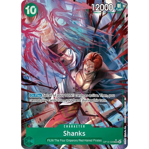 Shanks (028) (Alternate Art) (OP13-028) (Carrying On His Will) - PokéBox Australia