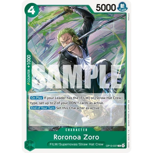 Roronoa Zoro (OP13-037) (Carrying On His Will) - PokéBox Australia