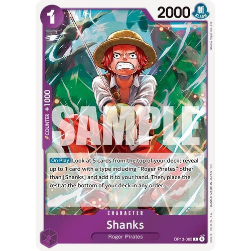 Shanks (065) (OP13-065) (Carrying On His Will) - PokéBox Australia