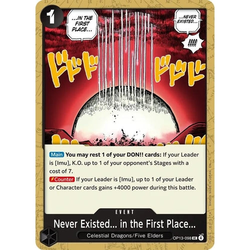 Never Existed... in the First Place... (OP13-098) (Carrying On His Will) - PokéBox Australia