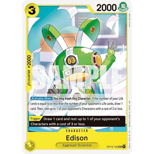 Edison (OP13-102) (Carrying On His Will) - PokéBox Australia