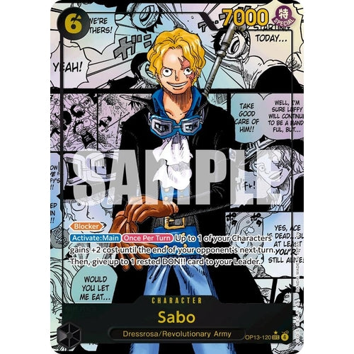 Sabo (120) (Super Alternate Art) (OP13-120) (Carrying On His Will) - PokéBox Australia