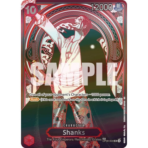 Shanks - OP09-004 (SP) (Silver) (OP09-004) (Carrying On His Will) - PokéBox Australia