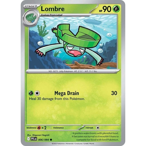 Lombre (006/094) (ME02: Phantasmal Flames) - PokéBox Australia