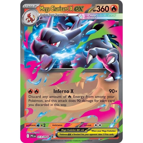Mega Charizard X ex (013/094) (ME02: Phantasmal Flames) - PokéBox Australia