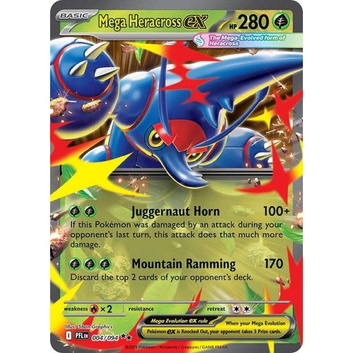 Mega Heracross ex (004/094) (ME02: Phantasmal Flames) - PokéBox Australia