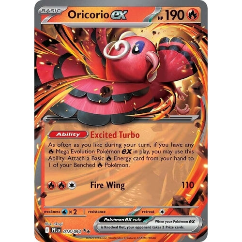 Oricorio ex (018/094) (ME02: Phantasmal Flames) - PokéBox Australia