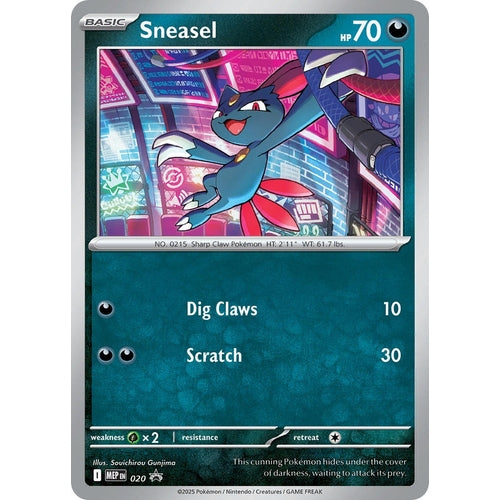 Image for Sneasel (Cosmos Holo) (020) (ME: Mega Evolution Promo) - Pokemon