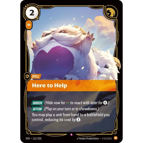 Image for Here to Help (111/221) (Spiritforged) - Riftbound: League of Legends Trading Card Game