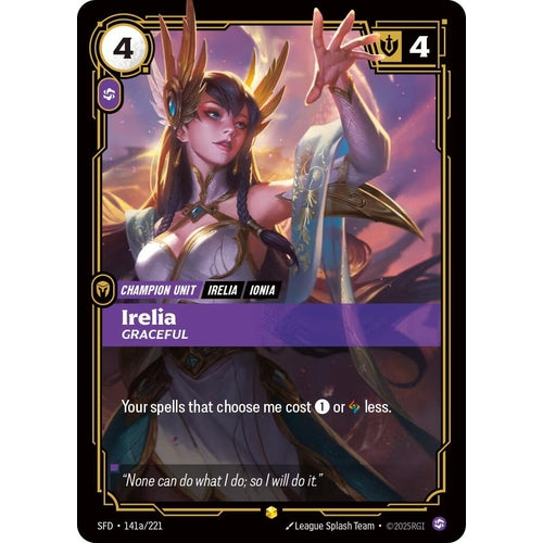 Image for Irelia - Graceful (Alternate Art) (141a/221) (Spiritforged) - Riftbound: League of Legends Trading Card Game
