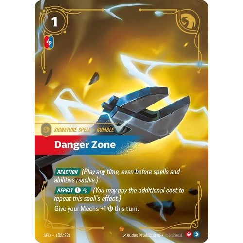 Image for Danger Zone (182/221) (Spiritforged) - Riftbound: League of Legends Trading Card Game