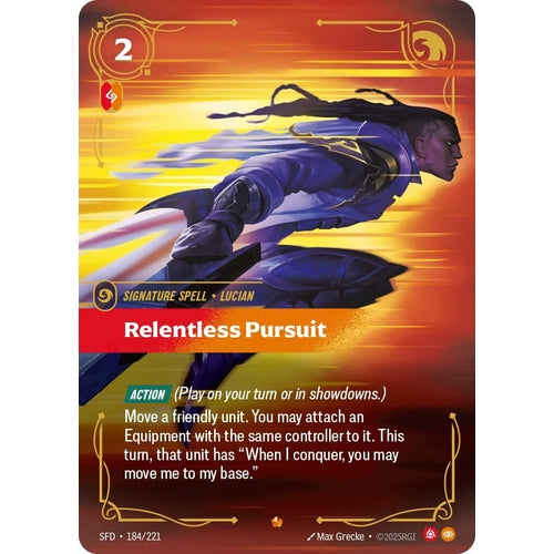Image for Relentless Pursuit (184/221) (Spiritforged) - Riftbound: League of Legends Trading Card Game