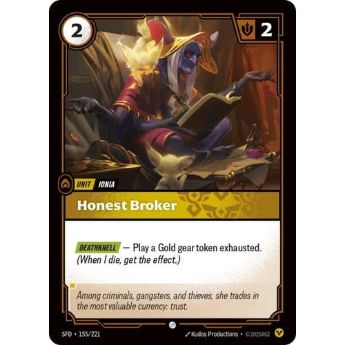 Image for Honest Broker (155/221) (Spiritforged) - Riftbound: League of Legends Trading Card Game