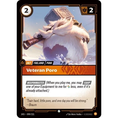Image for Veteran Poro (099/221) (Spiritforged) - Riftbound: League of Legends Trading Card Game
