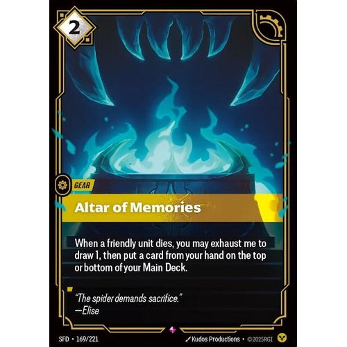 Image for Altar of Memories (169/221) (Spiritforged) - Riftbound: League of Legends Trading Card Game