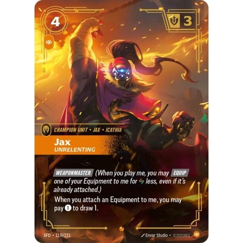Image for Jax - Unrelenting (119/221) (Spiritforged) - Riftbound: League of Legends Trading Card Game