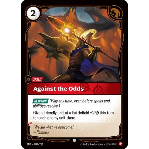Image for Against the Odds (001/221) (Spiritforged) - Riftbound: League of Legends Trading Card Game