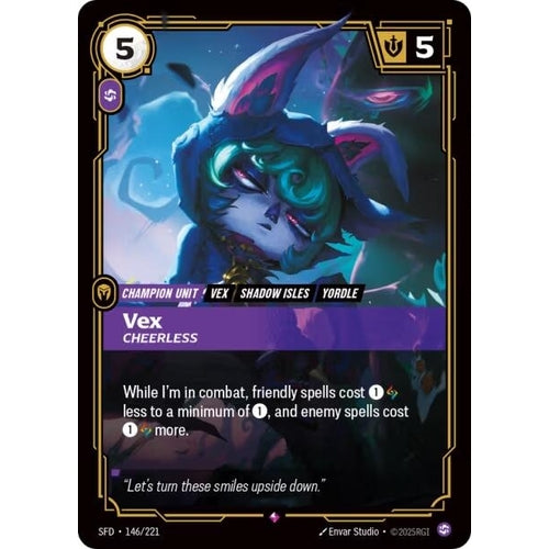 Image for Vex - Cheerless (146/221) (Spiritforged) - Riftbound: League of Legends Trading Card Game