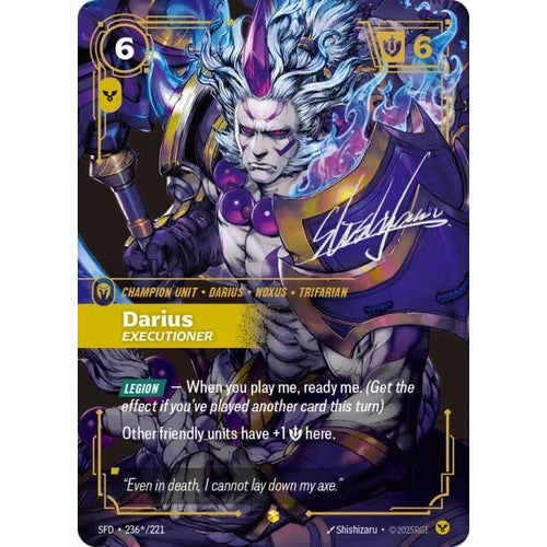 Image for Darius - Executioner (Signature) (236*/221) (Spiritforged) - Riftbound: League of Legends Trading Card Game