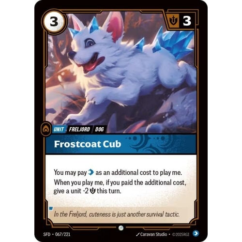 Image for Frostcoat Pup (067/221) (Spiritforged) - Riftbound: League of Legends Trading Card Game